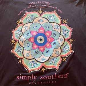 Simply Southern Long Sleeve Size L Walk by Faith shirt